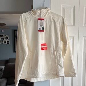 Women’s Cream Hooded Soft Shell Jacket NWT
